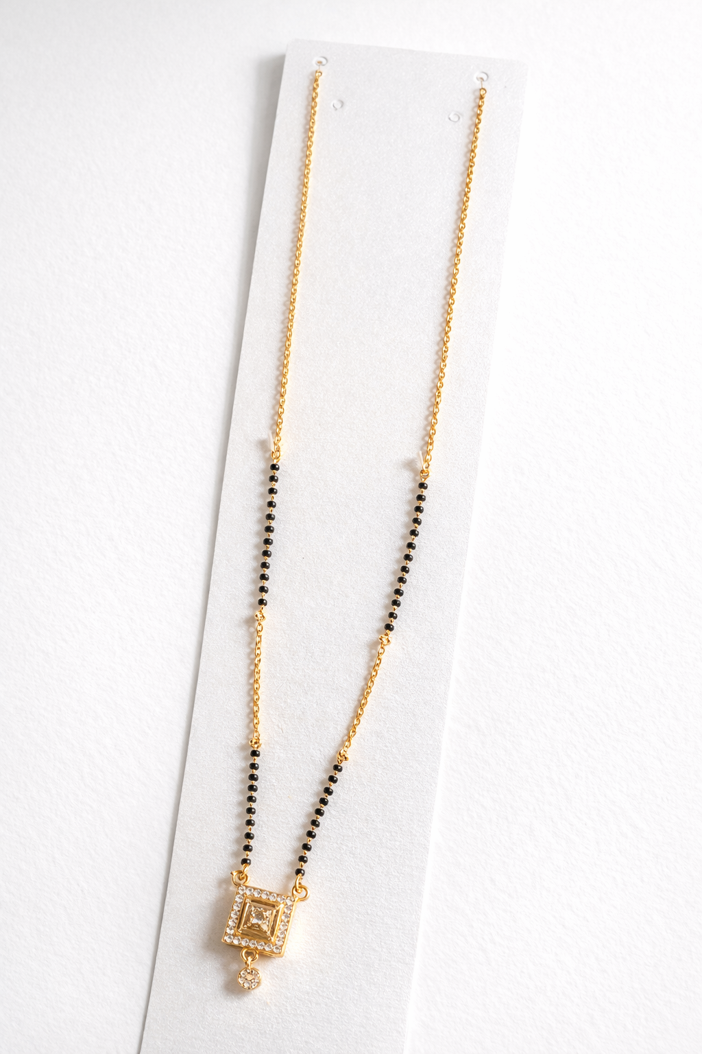 Gold Plated Mangalsutra Set with Earrings for Women | Party Wear