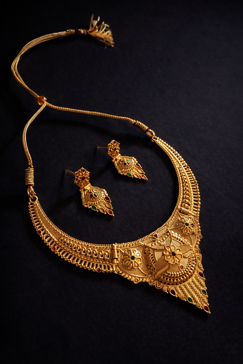Traditional Gold Plated Bridal Necklace for Women | Wedding & Party Wear Designer