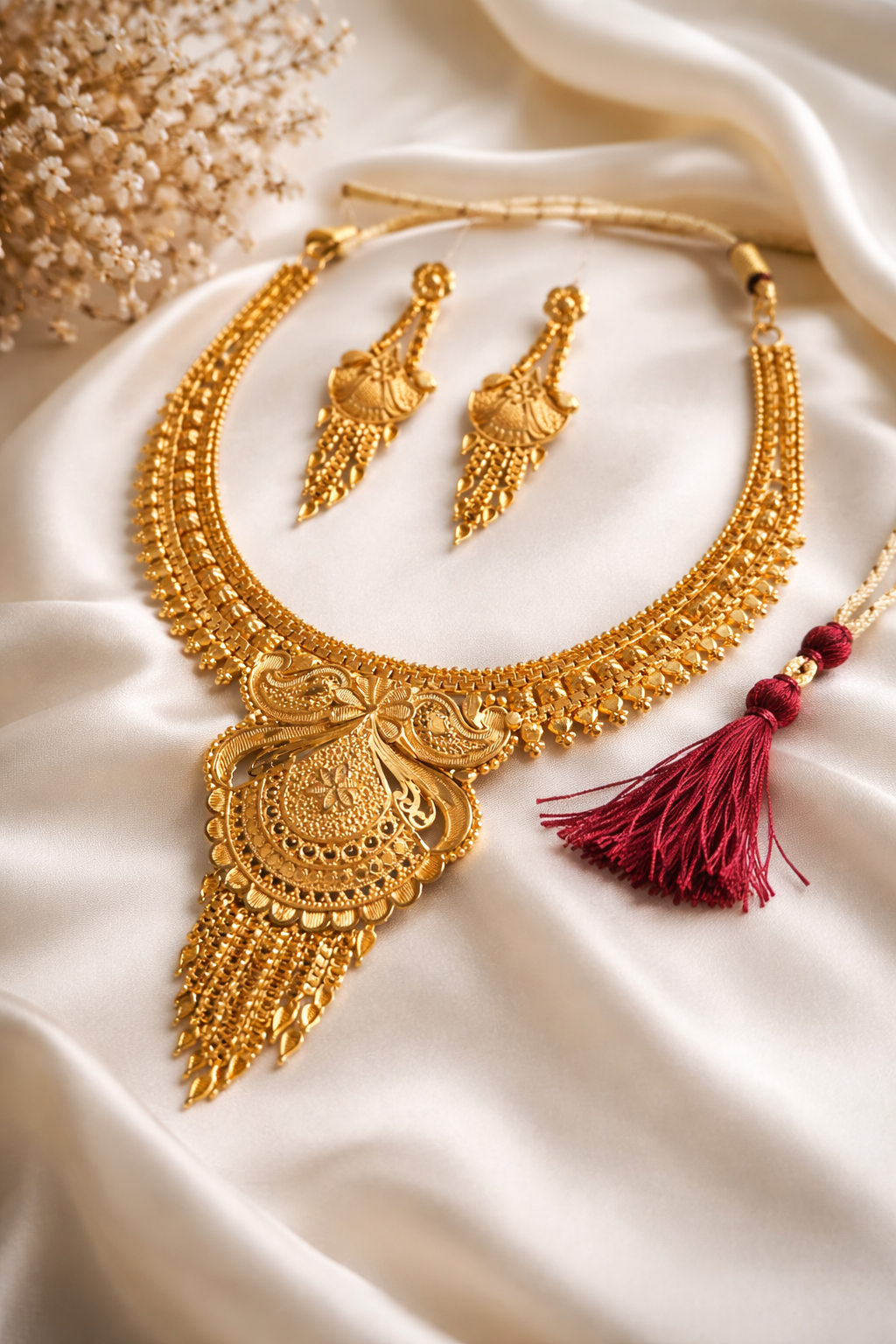 Zarika Antique Finish Designer Necklace Set for Women