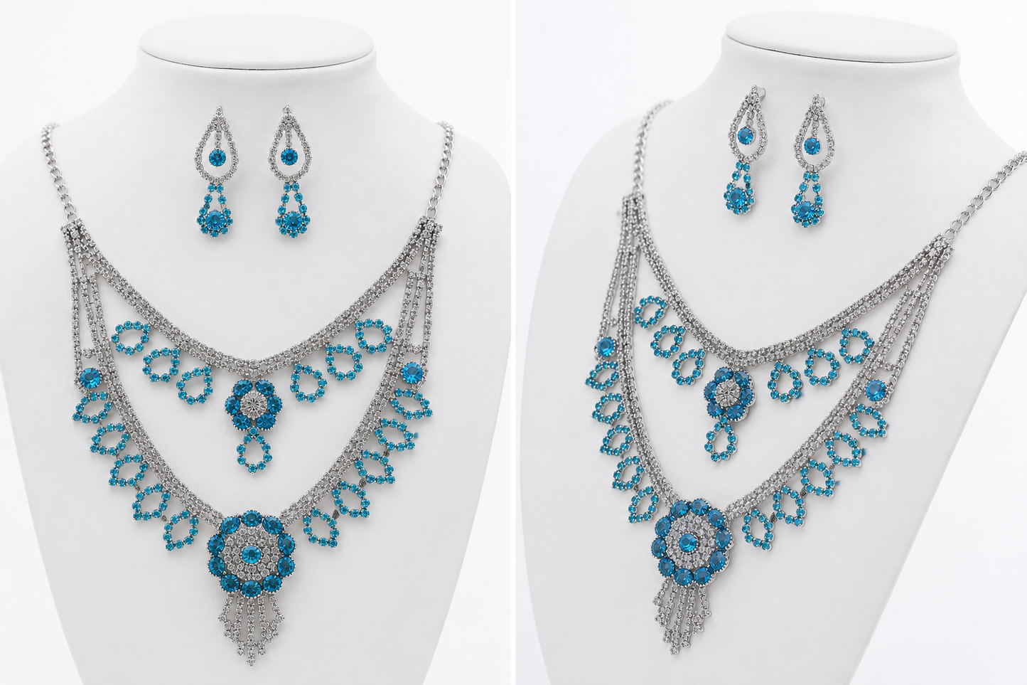 Aqua Noor Royal Necklace Set