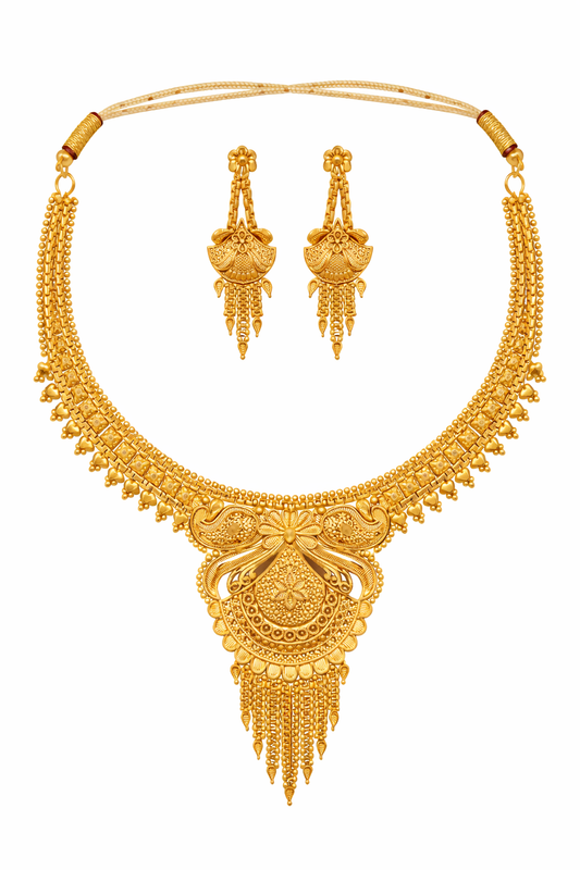 Zarika Antique Finish Designer Necklace Set for Women