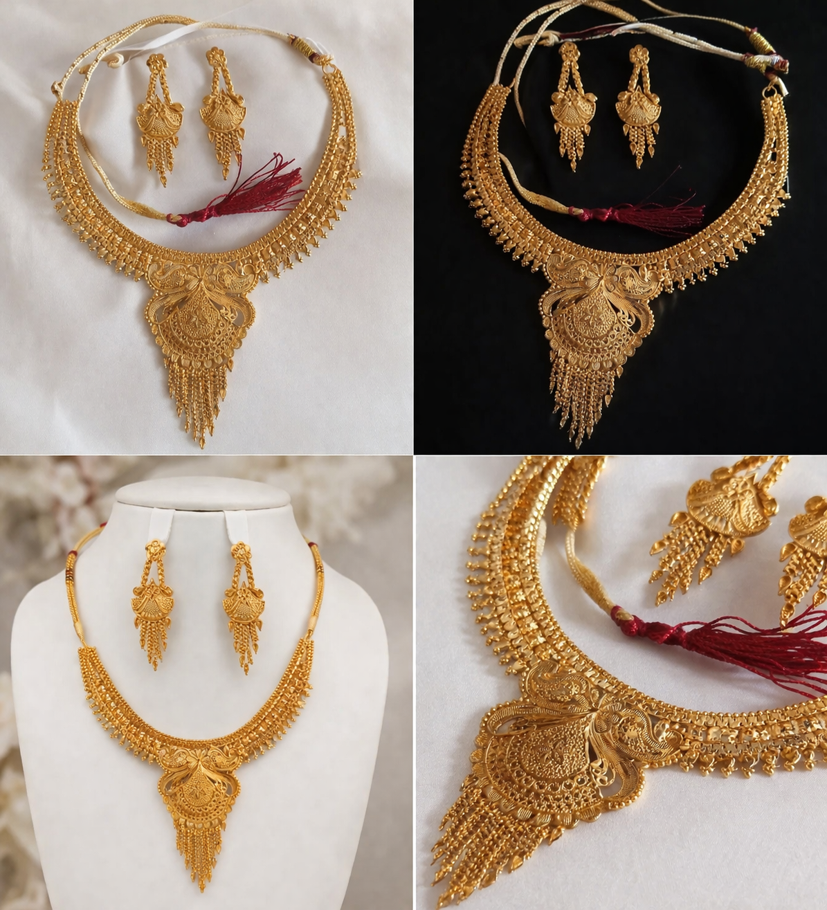 Zarika Antique Finish Designer Necklace Set for Women