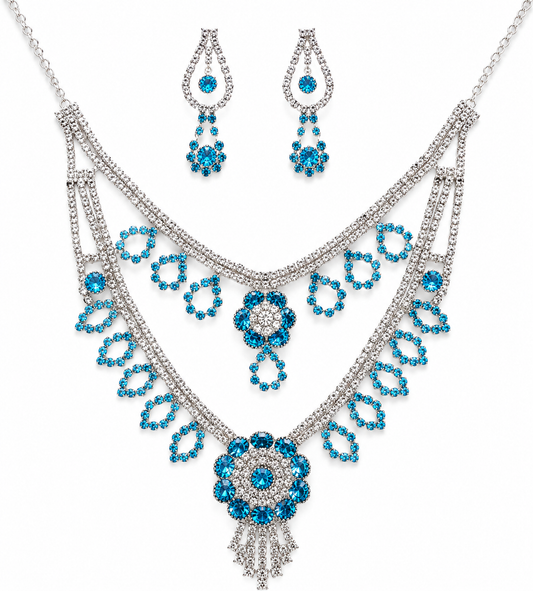 Aqua Noor Royal Necklace Set