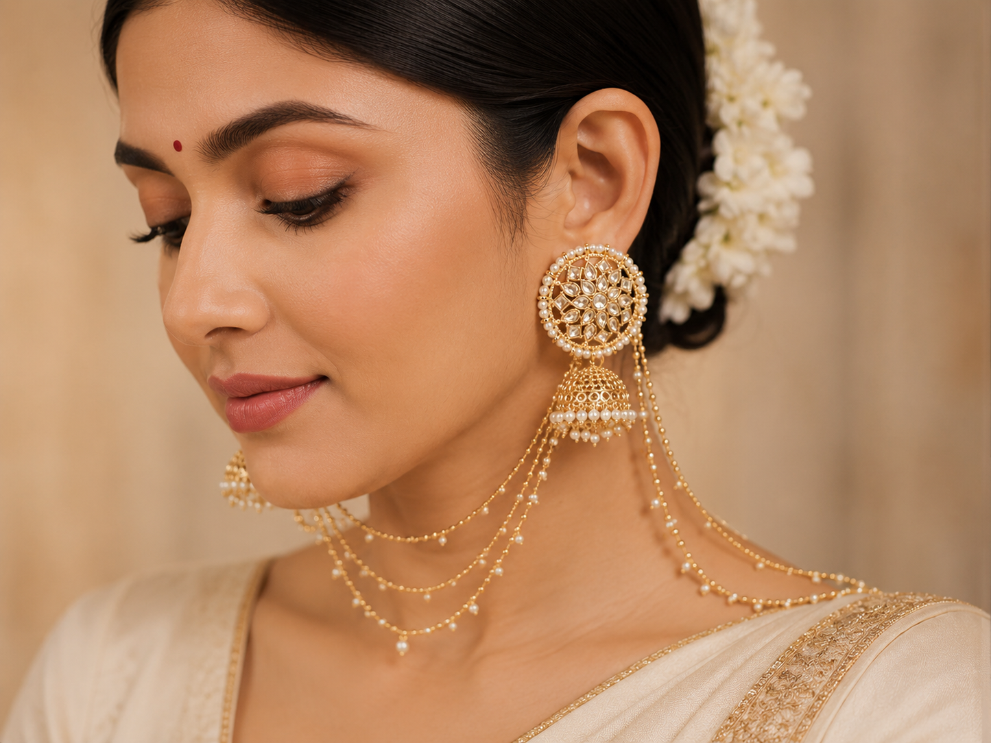 Zarika Royal Pearl Jhumki
