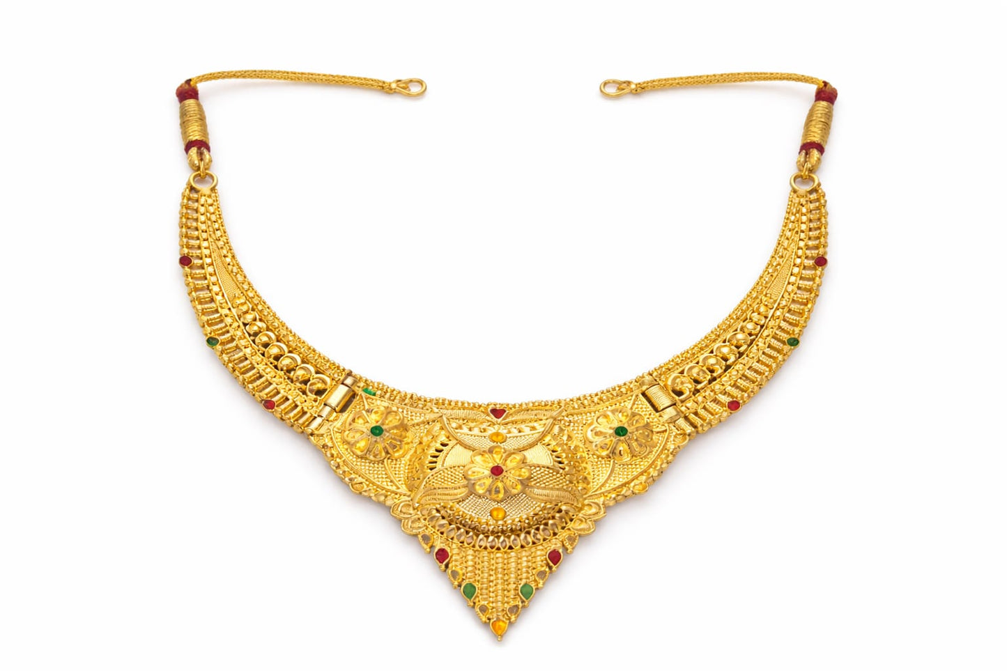 Traditional Gold Plated Bridal Necklace for Women | Wedding & Party Wear Designer